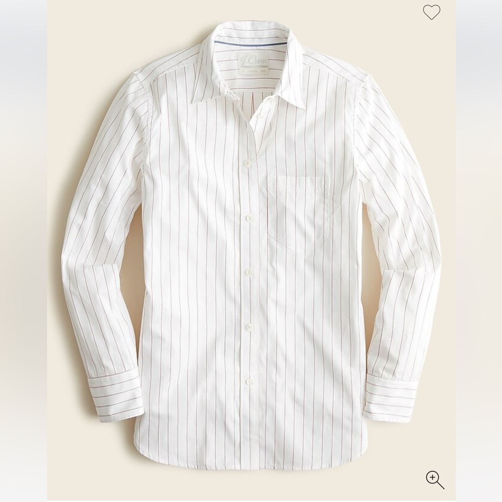 NWOT J.Crew Classic Fit Thomas Mason shirt in stripe BB227 sz 14
